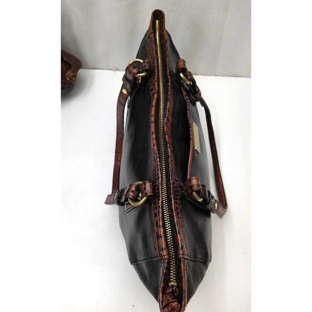 Brahmin black leather
